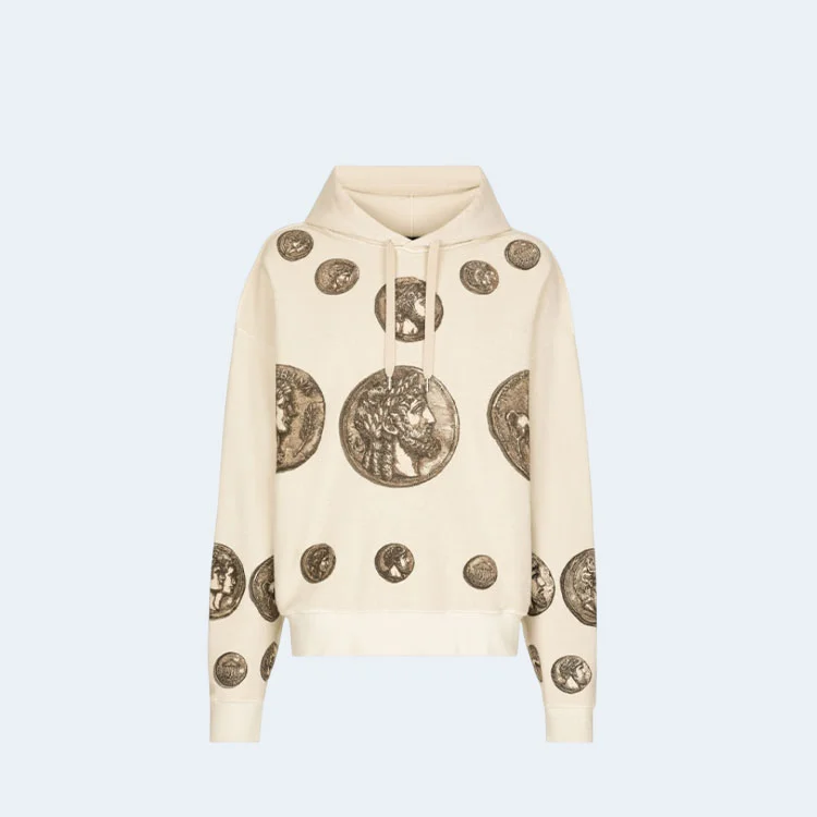 돌체앤가바나 코인 프린트 후드