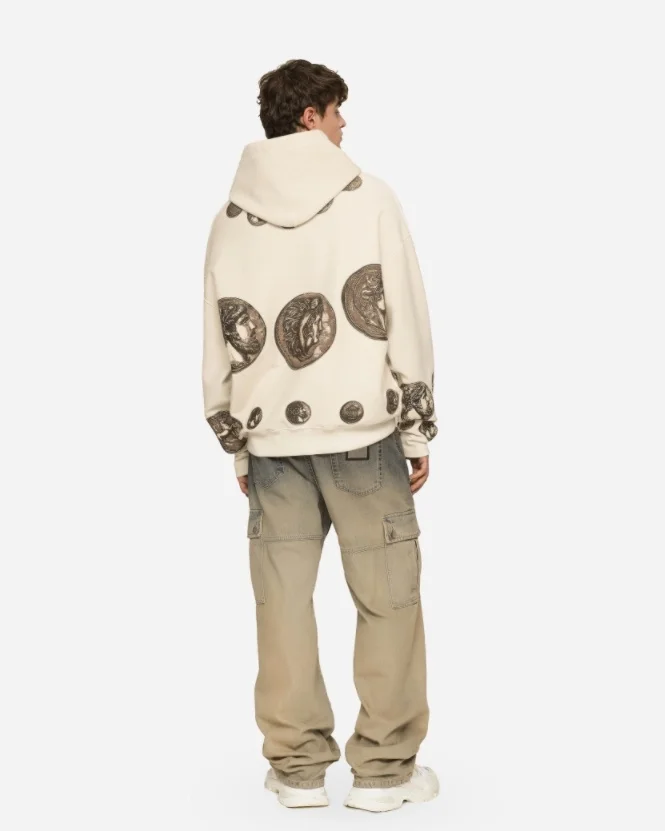 돌체앤가바나 코인 프린트 후드