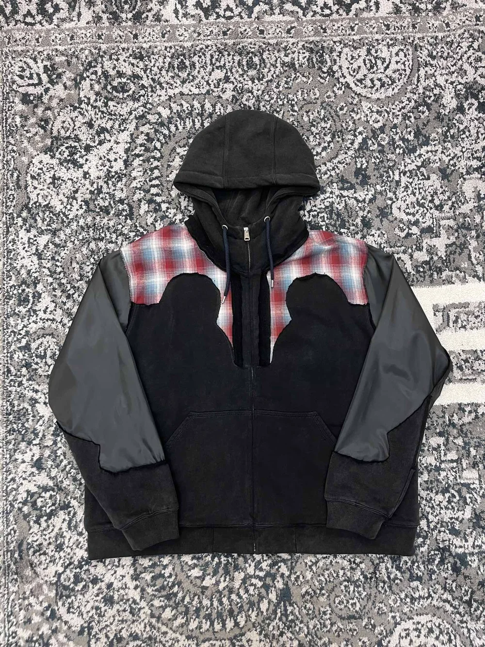 메종 마르지엘라 패널 지퍼 자켓