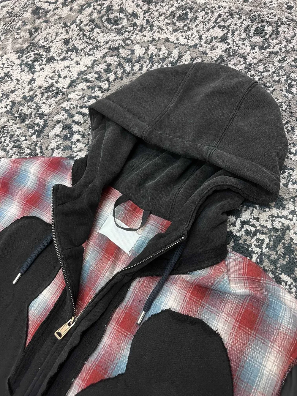 메종 마르지엘라 패널 지퍼 자켓