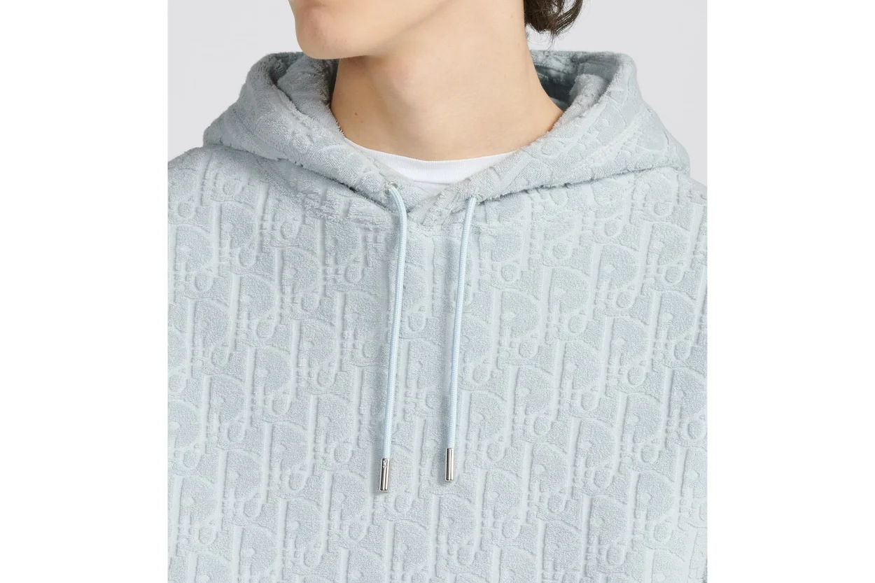 디올 오블리크 후드 스카이