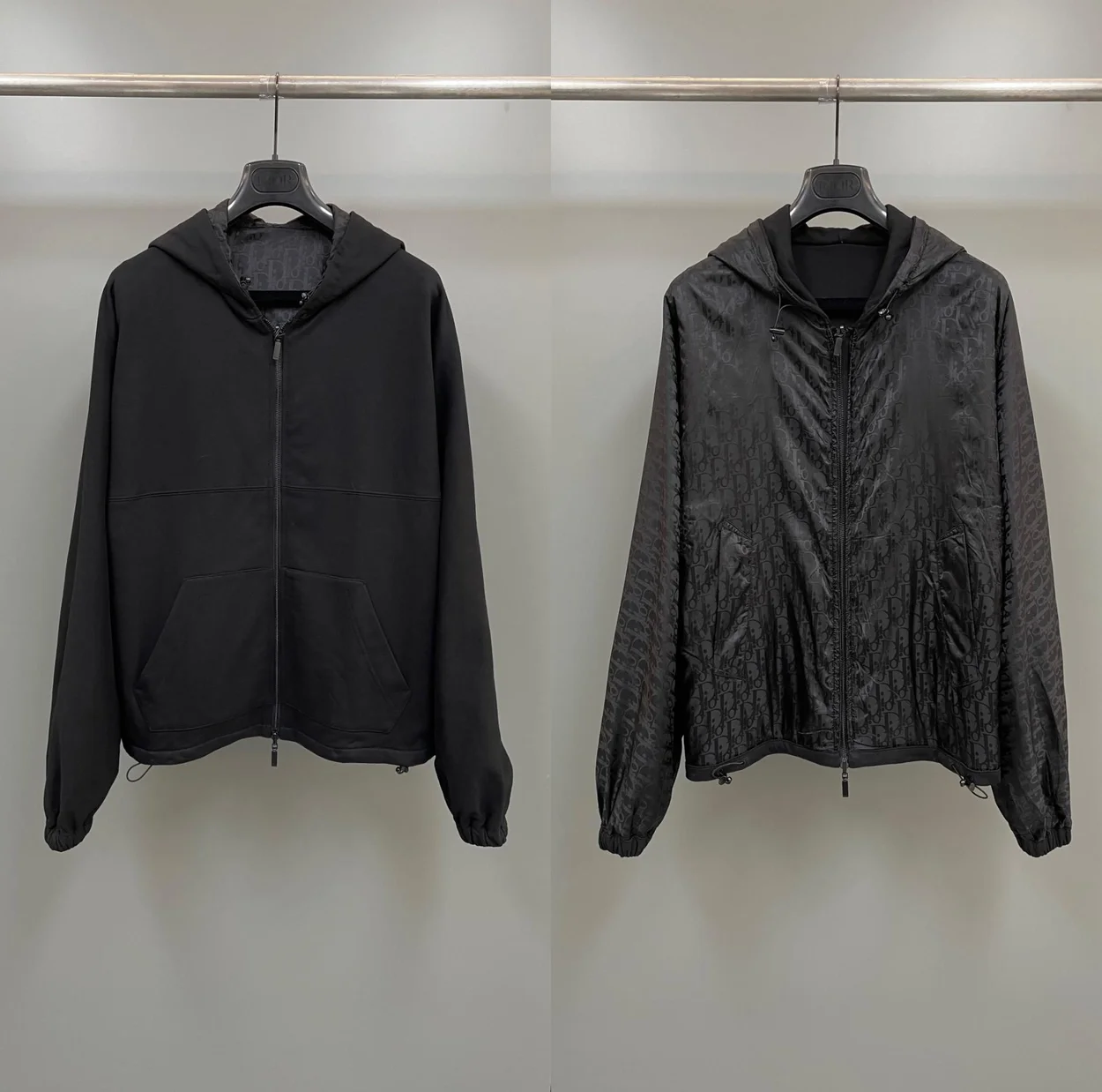 디올 오블리크 리버서블 후드 자켓