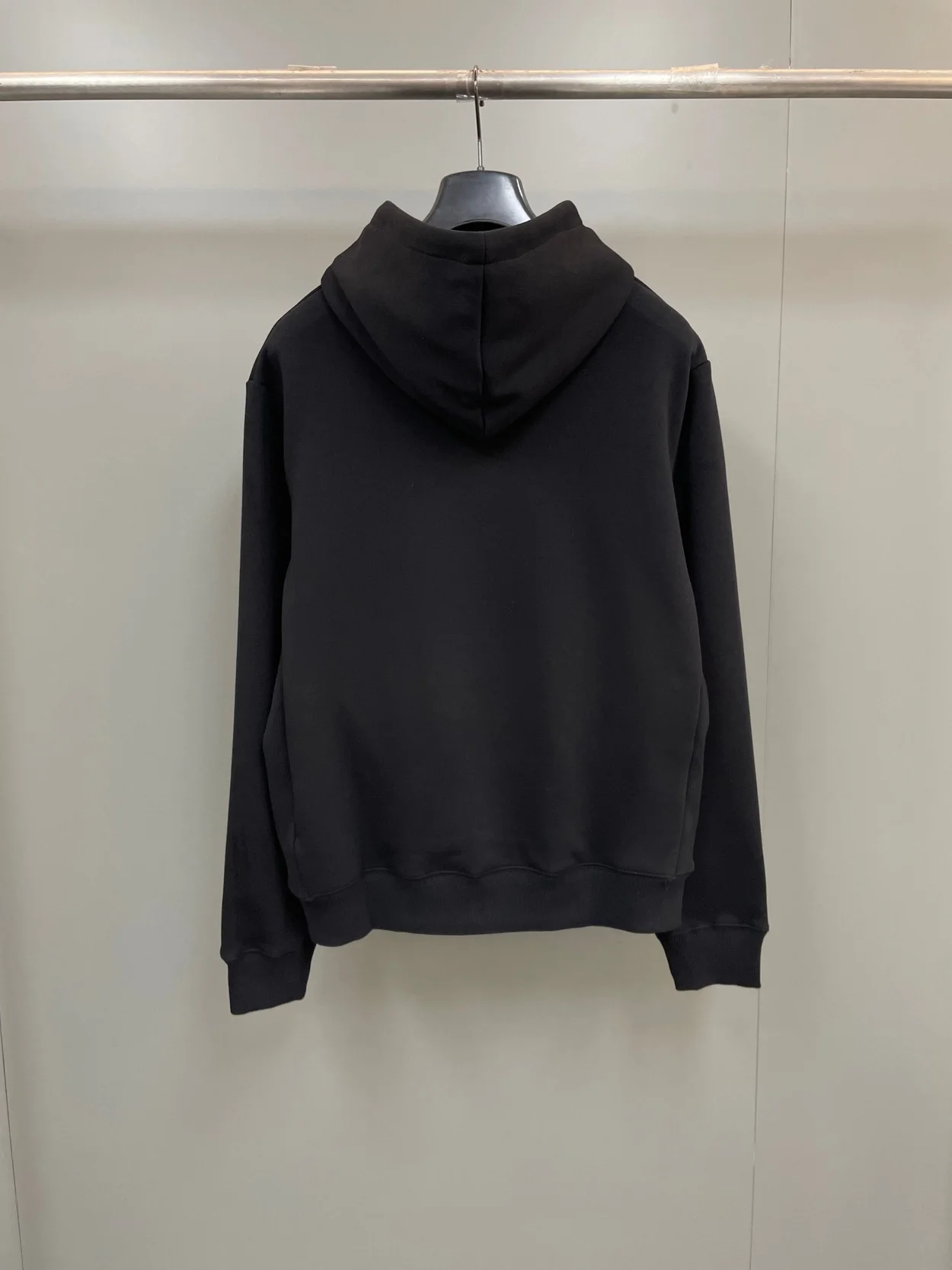 디올 릴렉스 핏 브랙 코튼 후드