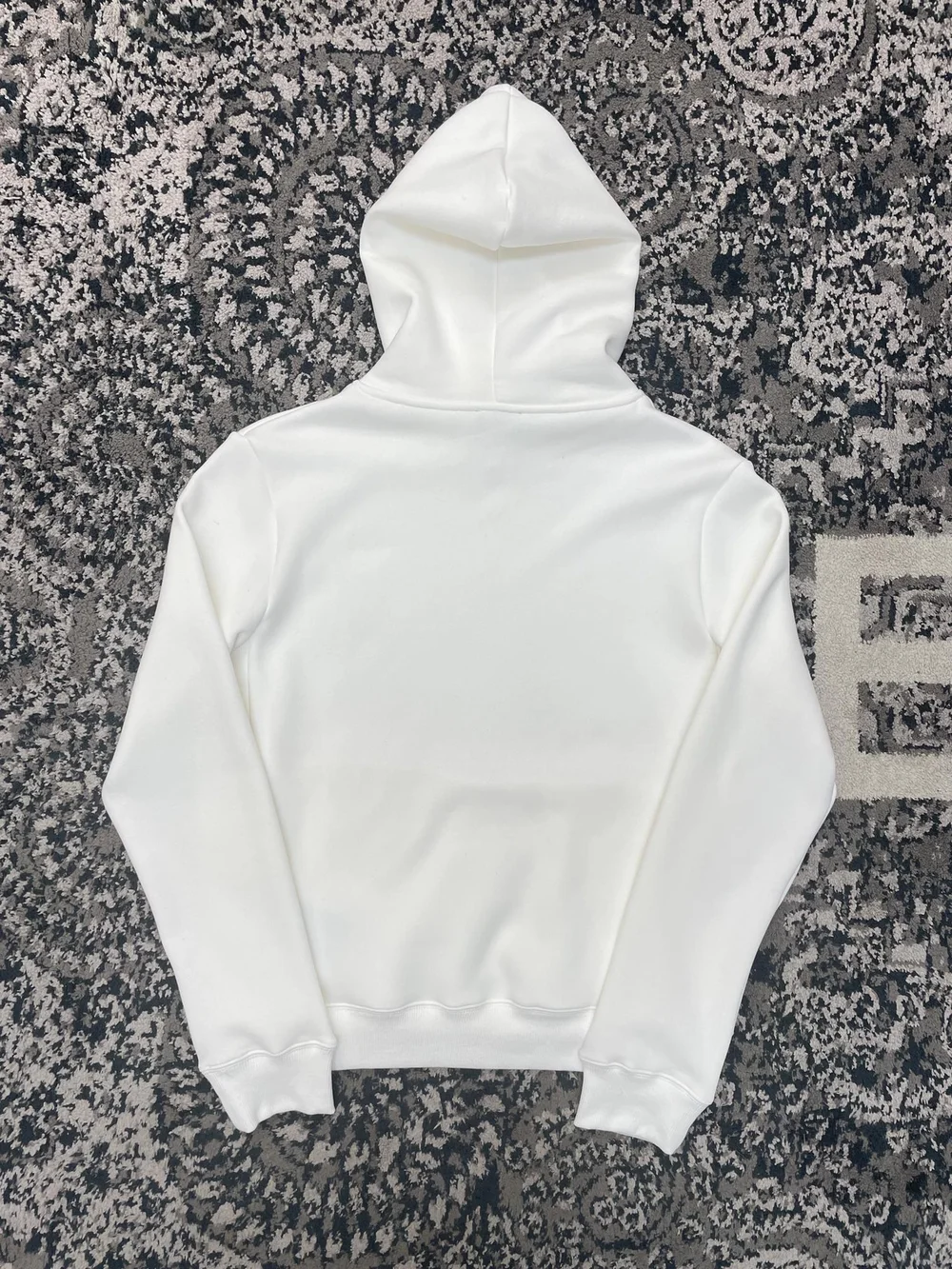 디올 릴렉스 핏 화이트 코튼 후드