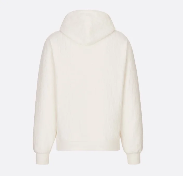 디올 오블리크 릴렉스 핏 후드 화이트