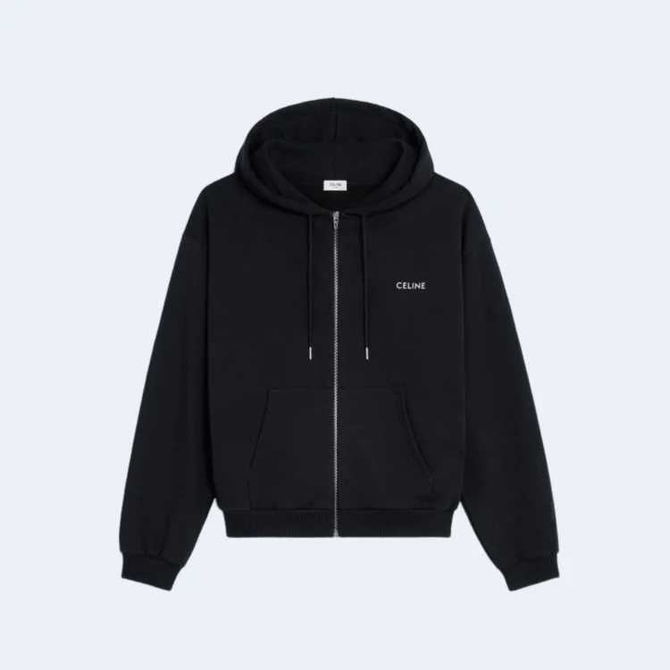 셀린느 미니 트리옹프 프린트 저지 후드