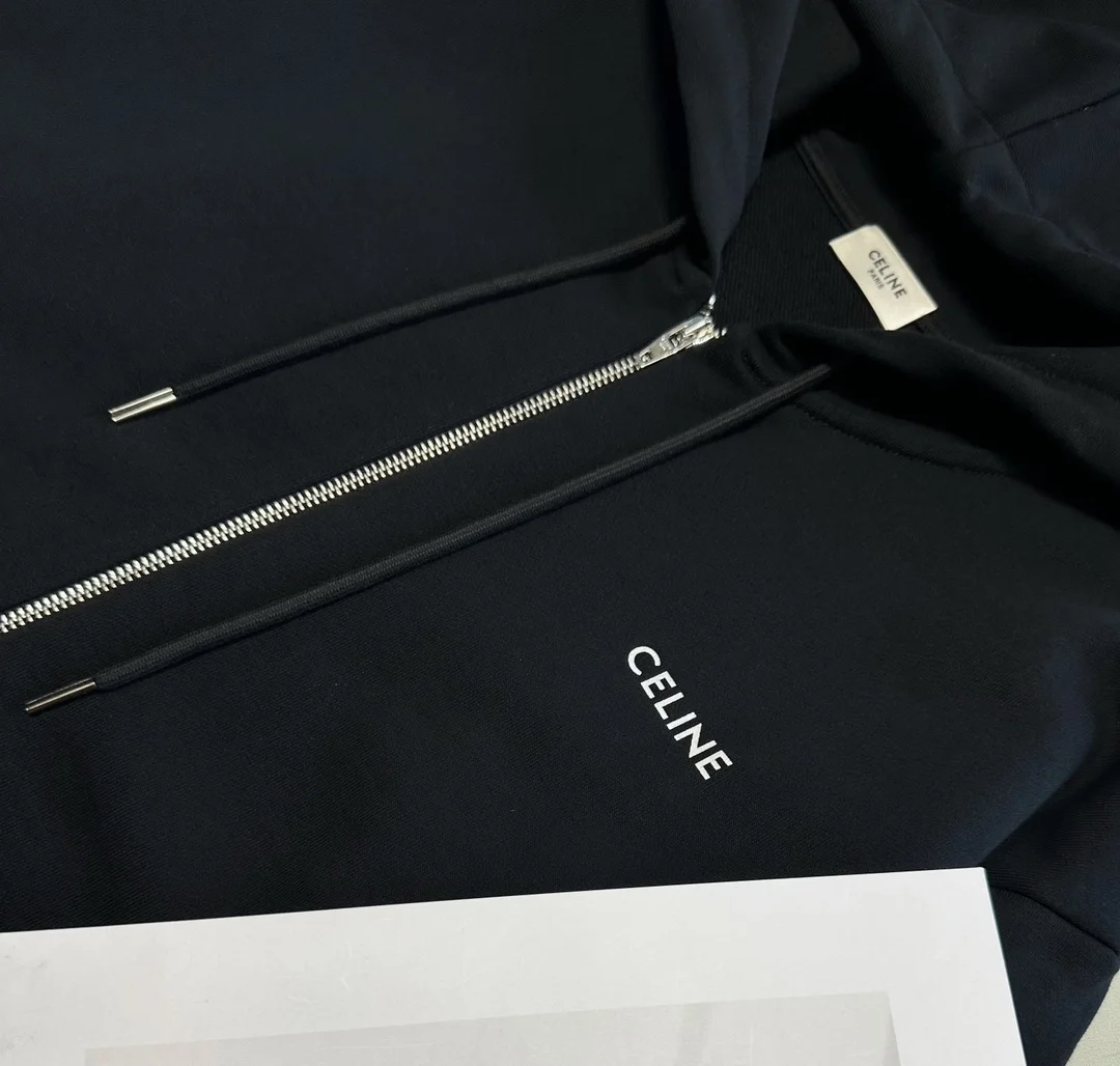 셀린느 미니 트리옹프 프린트 저지 후드