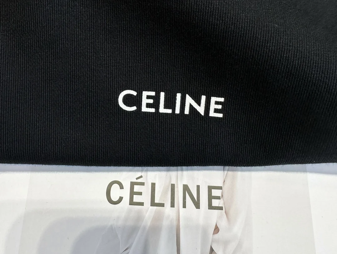 셀린느 미니 트리옹프 프린트 저지 후드