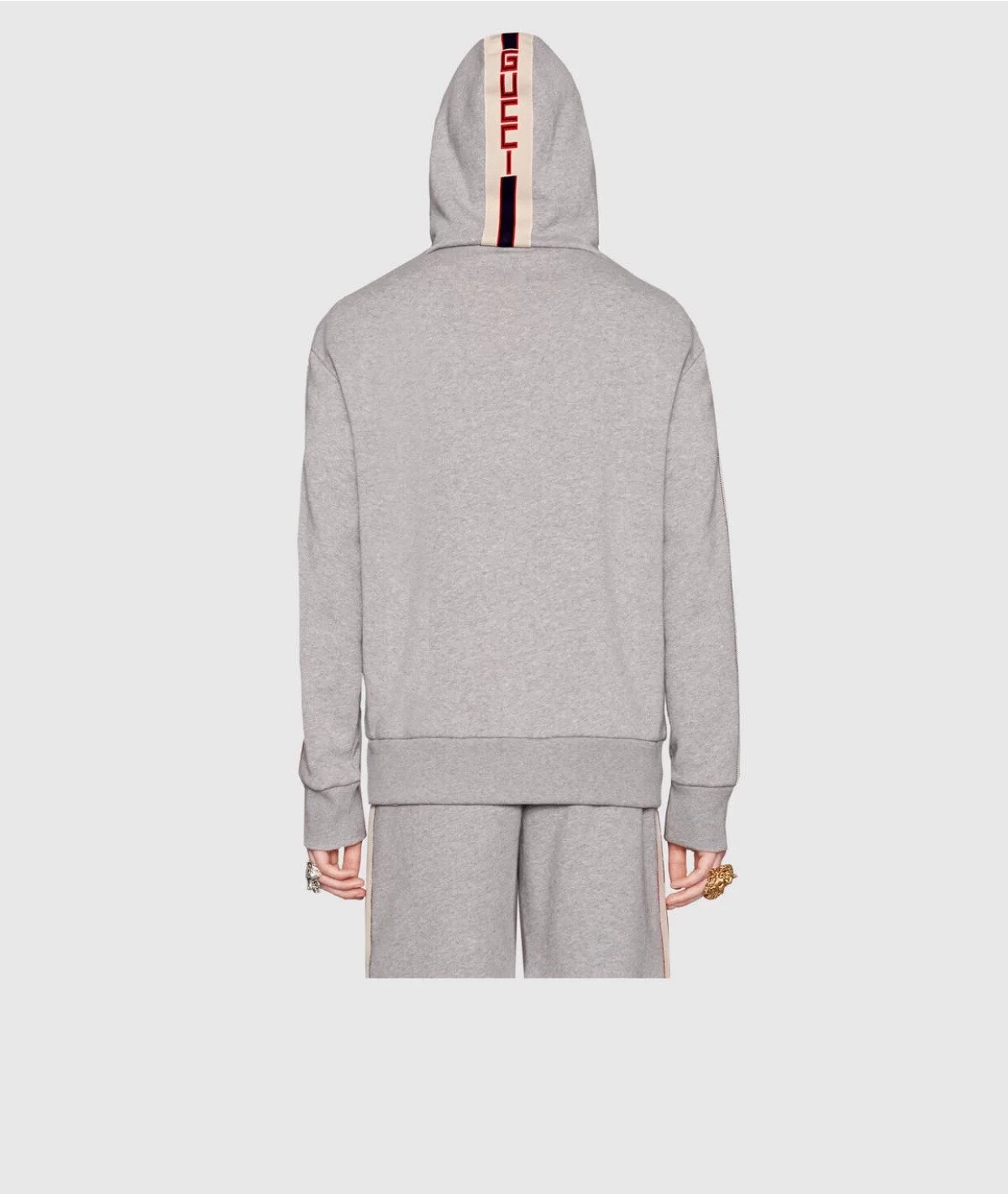 구찌 스트라이프 스웻 후드 자켓