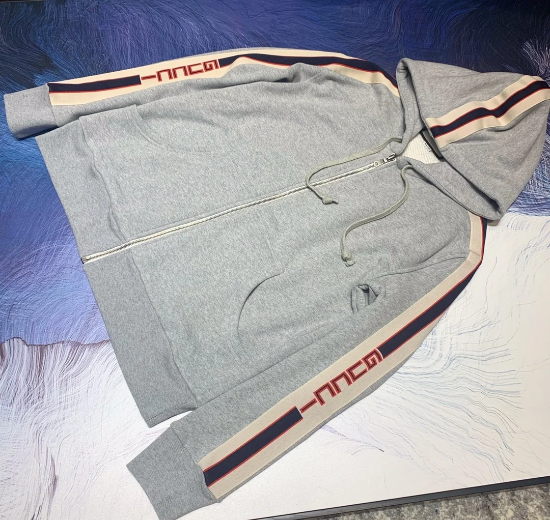 구찌 스트라이프 스웻 후드 자켓