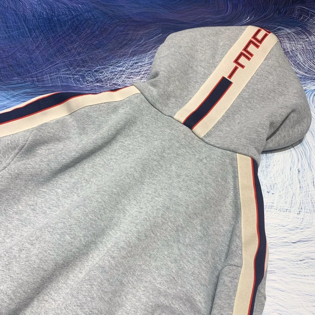 구찌 스트라이프 스웻 후드 자켓