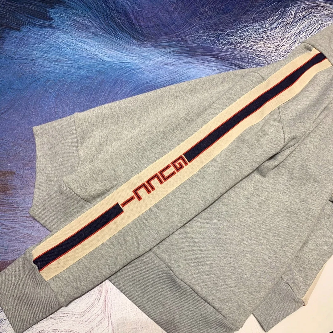 구찌 스트라이프 스웻 후드 자켓