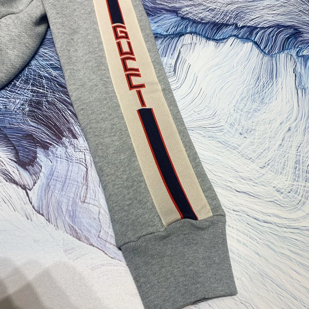 구찌 스트라이프 스웻 후드 자켓