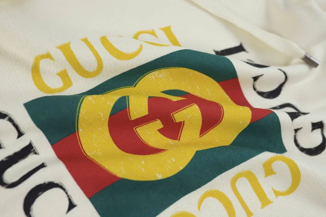 구찌 빈티지 로고 코튼 후드