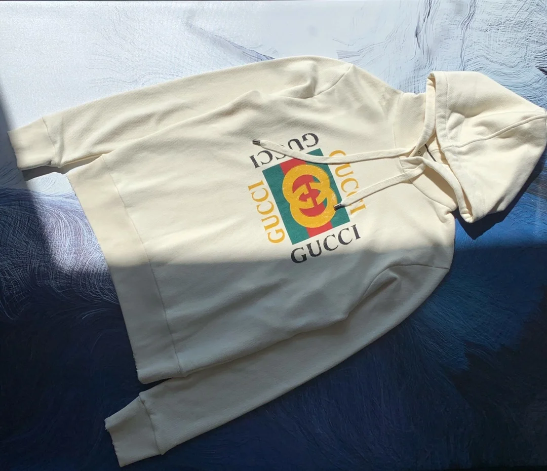 구찌 빈티지 로고 코튼 후드