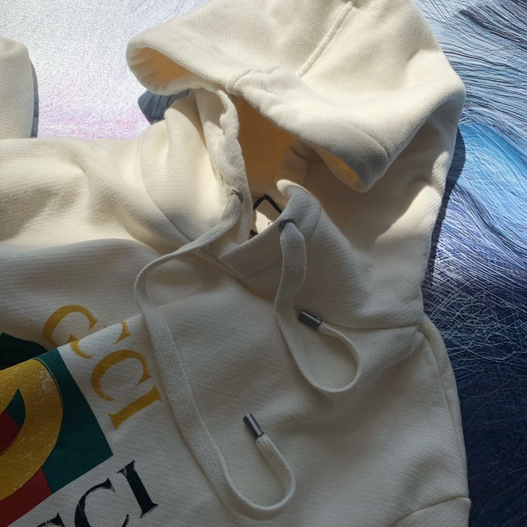 구찌 빈티지 로고 코튼 후드