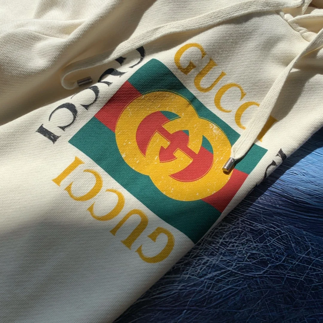 구찌 빈티지 로고 코튼 후드