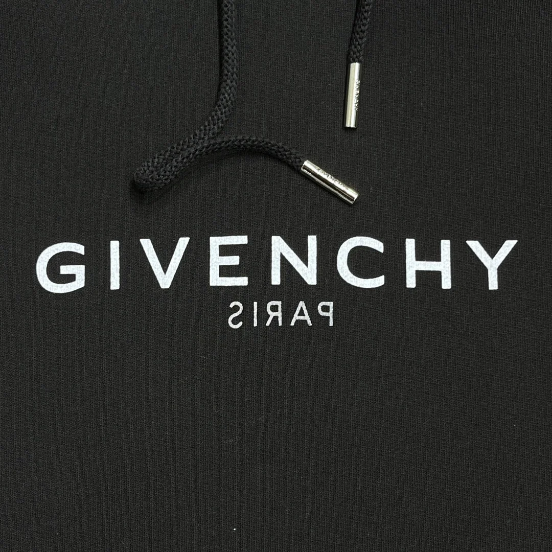 지방시 슬림핏 펠파 프린트 후드