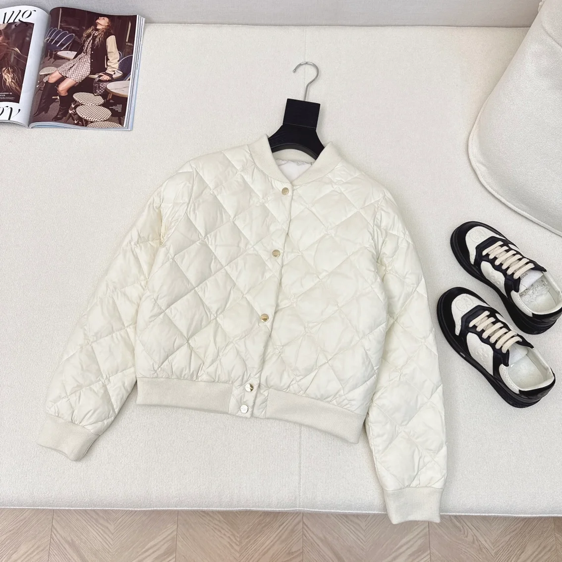 막스마라 비소프트 리버시블 패딩 자켓