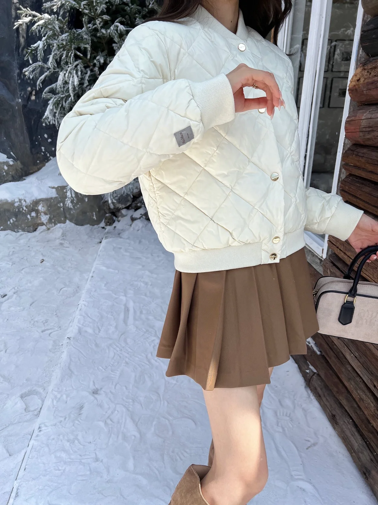 막스마라 비소프트 리버시블 패딩 자켓