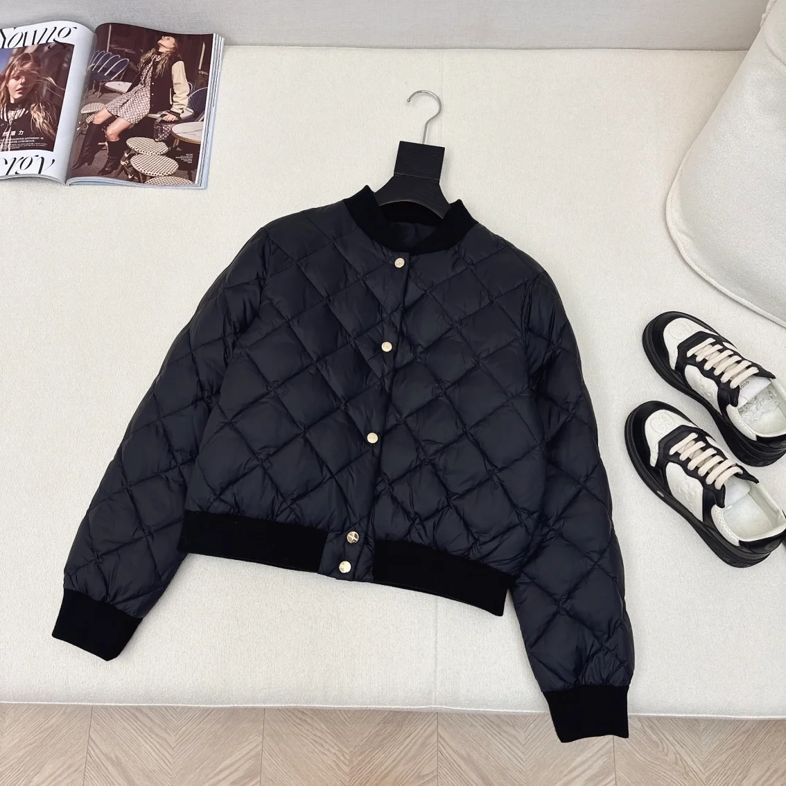 막스마라 비소프트 리버시블 패딩 자켓