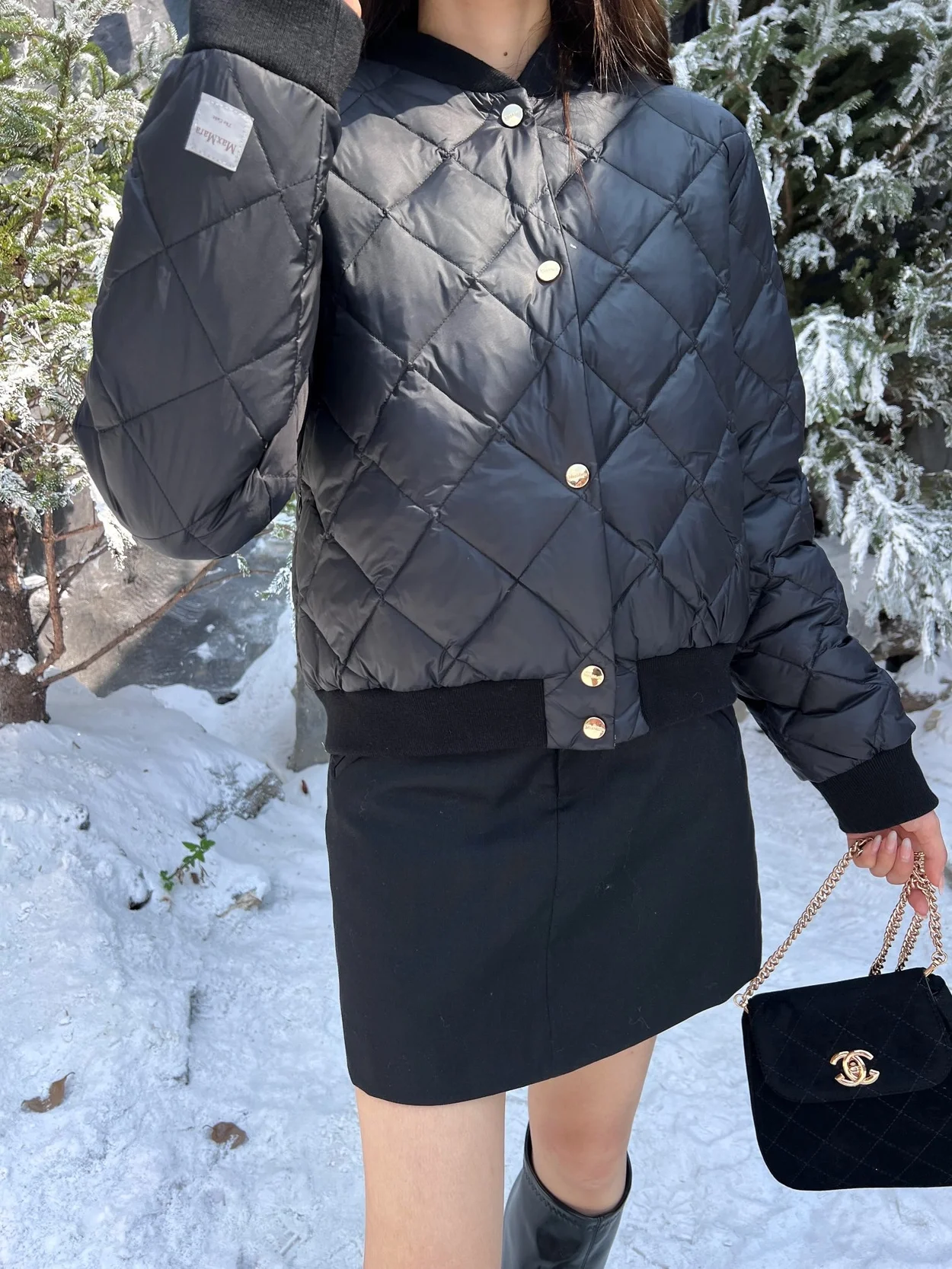 막스마라 비소프트 리버시블 패딩 자켓