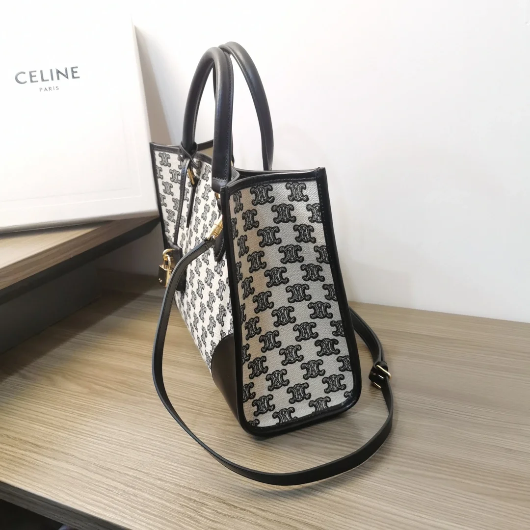 셀린느 미니 호리존탈 카바스백 블랙