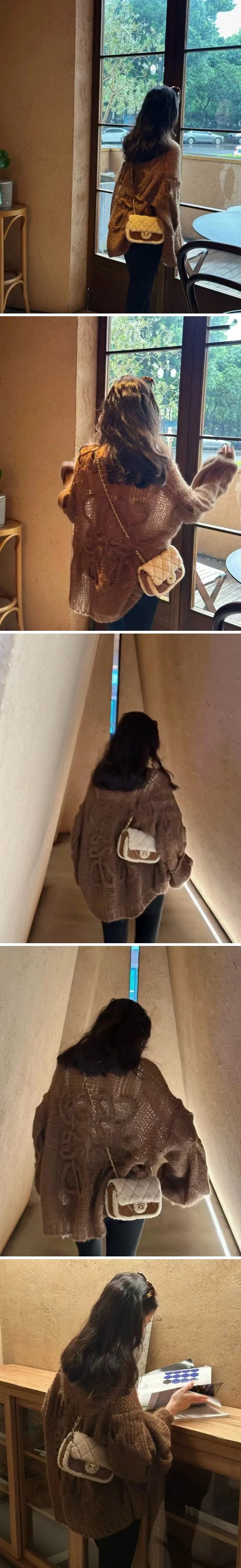 샤넬 최신상 시어링 랩스킨 플립백 18cm