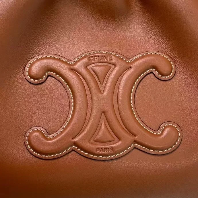 셀린느 드로우스트링 카바스 스몰 백 브라운