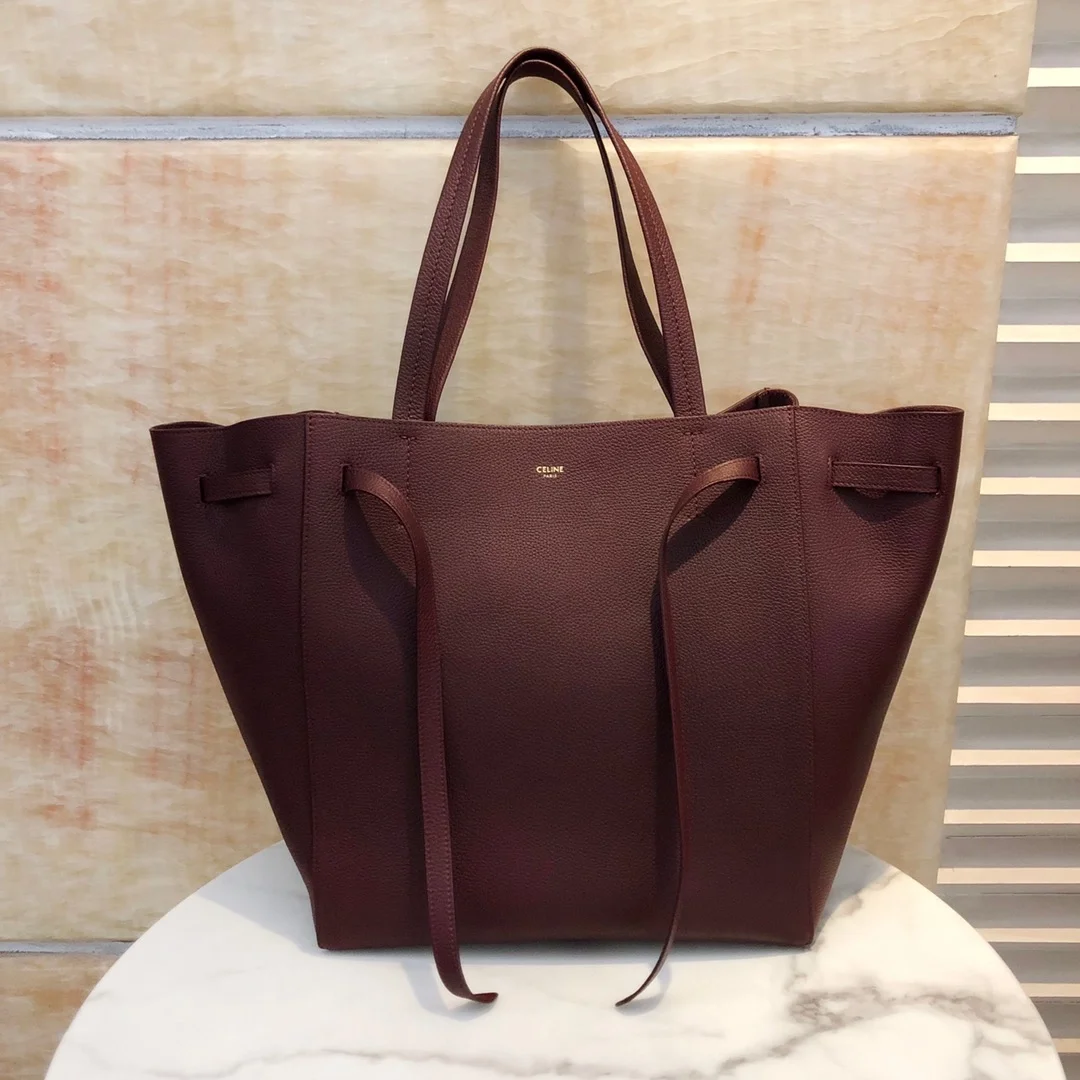 셀린느 스몰 카바스 팬텀 백 와인