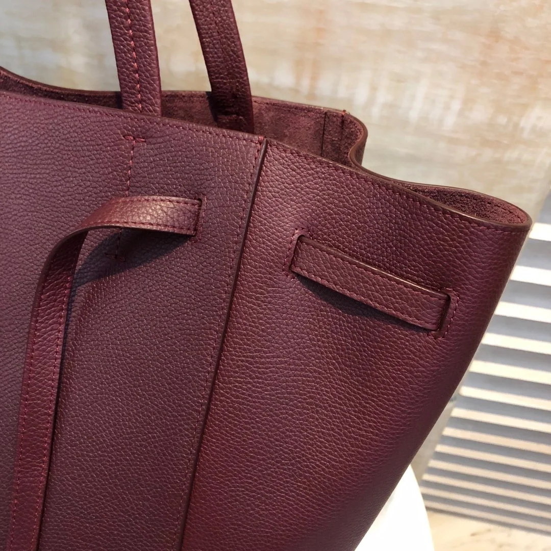 셀린느 스몰 카바스 팬텀 백 와인