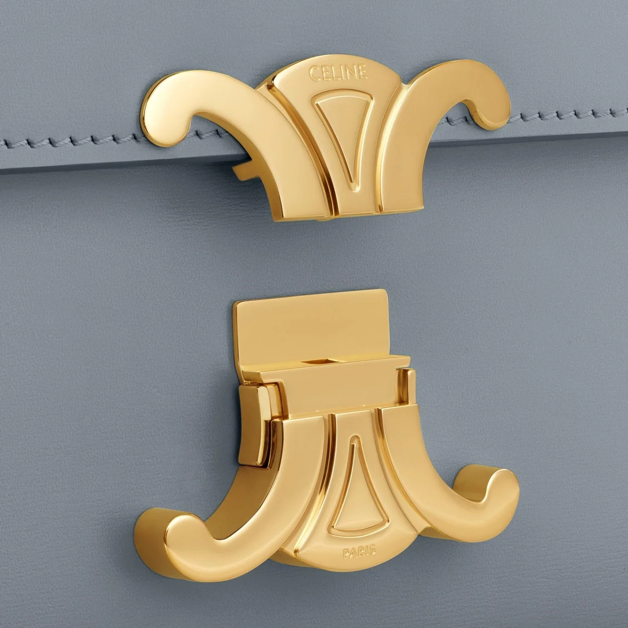 셀린느 틴 트리옹프 백 블루 그레이