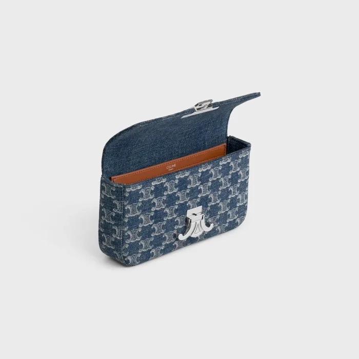 셀린느 트리오페 올오버 데님 숄더백