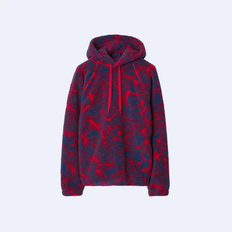 루이비통 로즈 프린트 플리스 후드