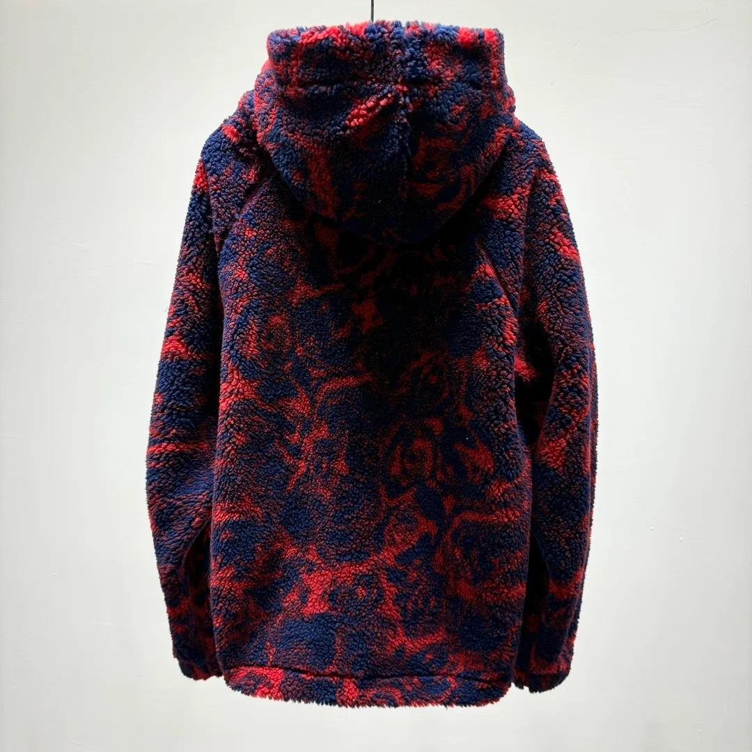 루이비통 로즈 프린트 플리스 후드