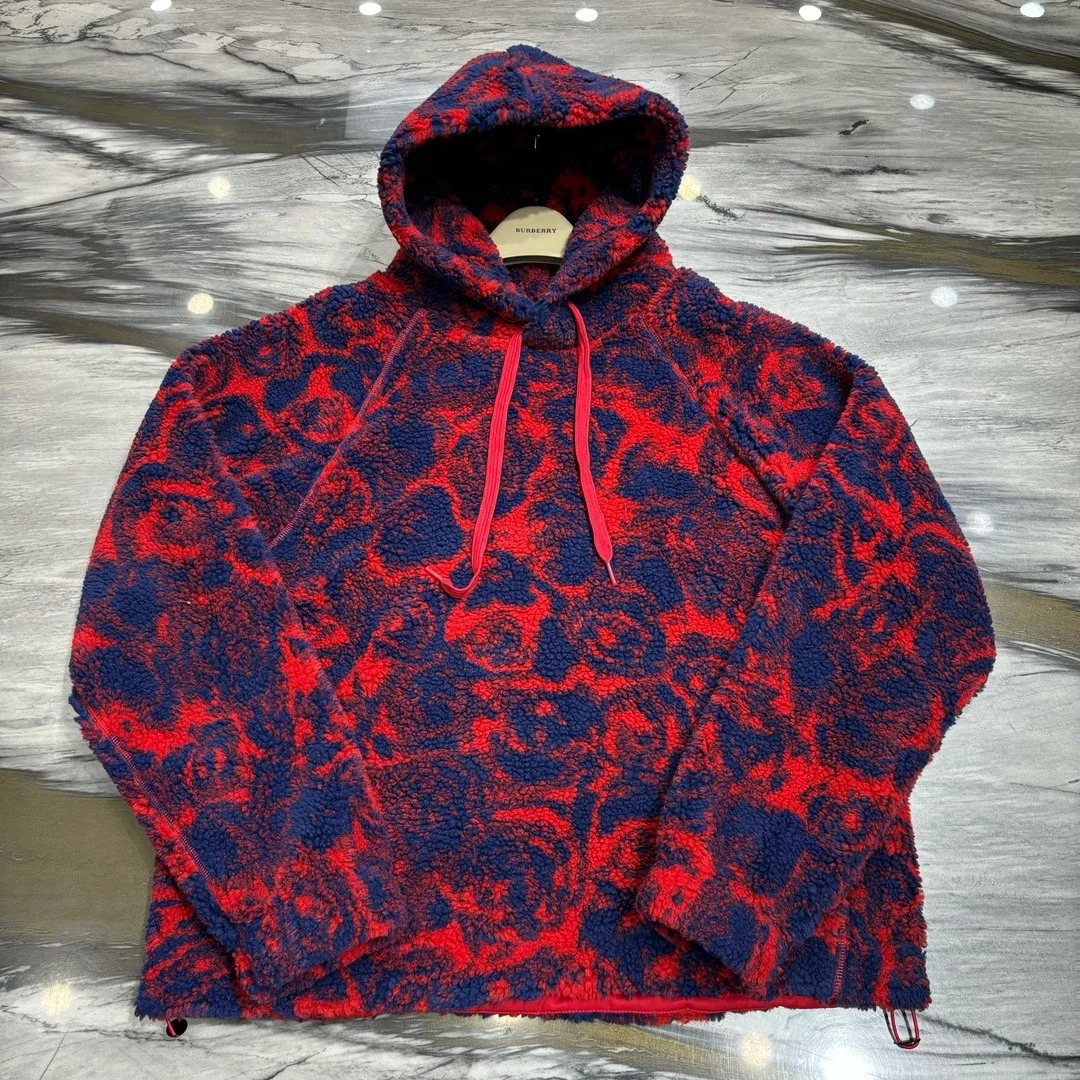 루이비통 로즈 프린트 플리스 후드