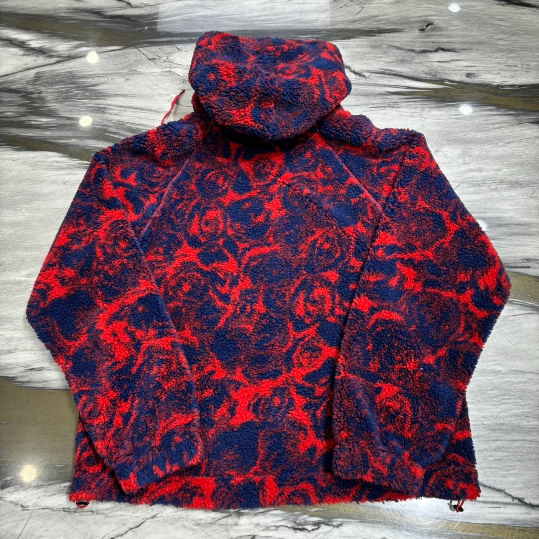 루이비통 로즈 프린트 플리스 후드