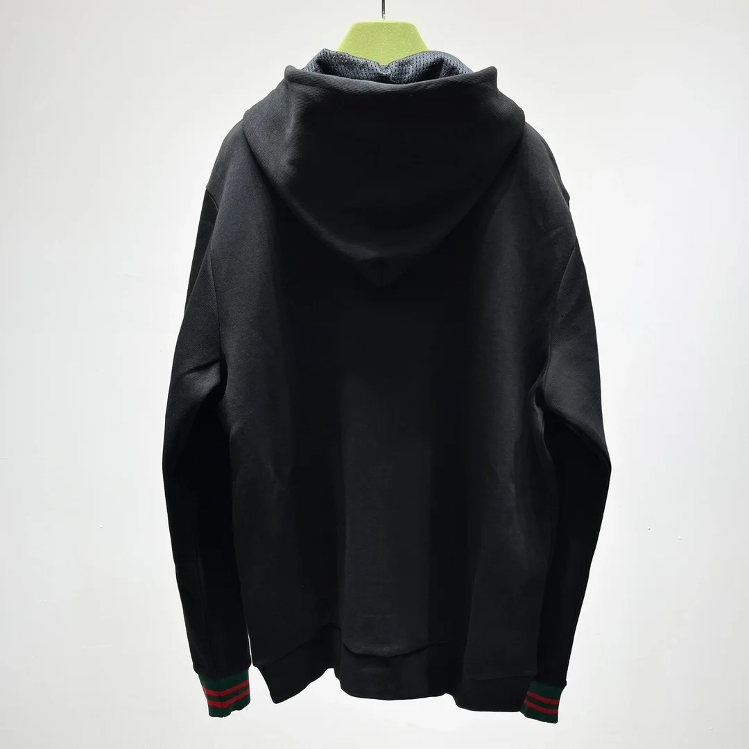 구찌 GG 웹 스트라이프 디테일 후드 자켓