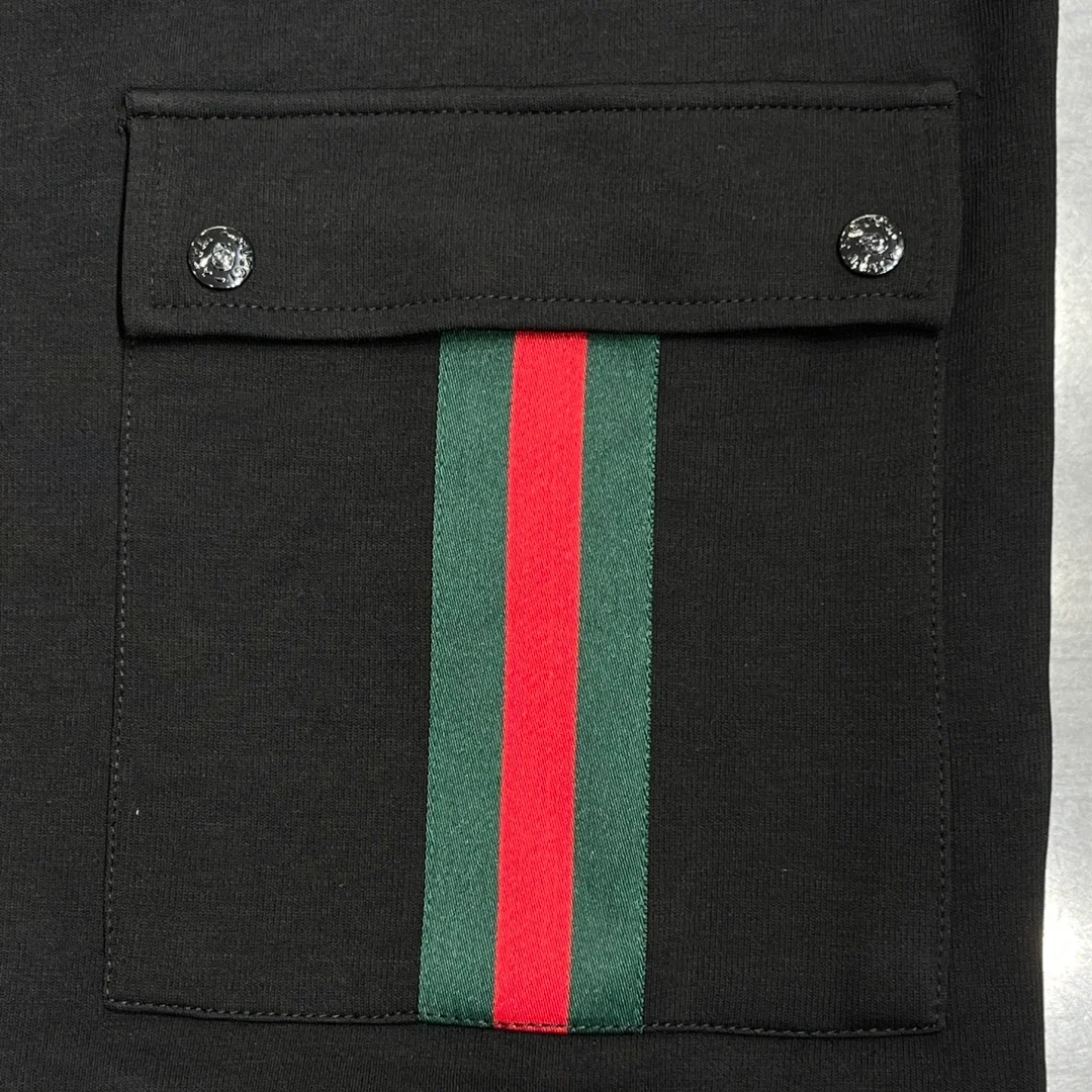 구찌 GG 웹 스트라이프 디테일 후드 자켓