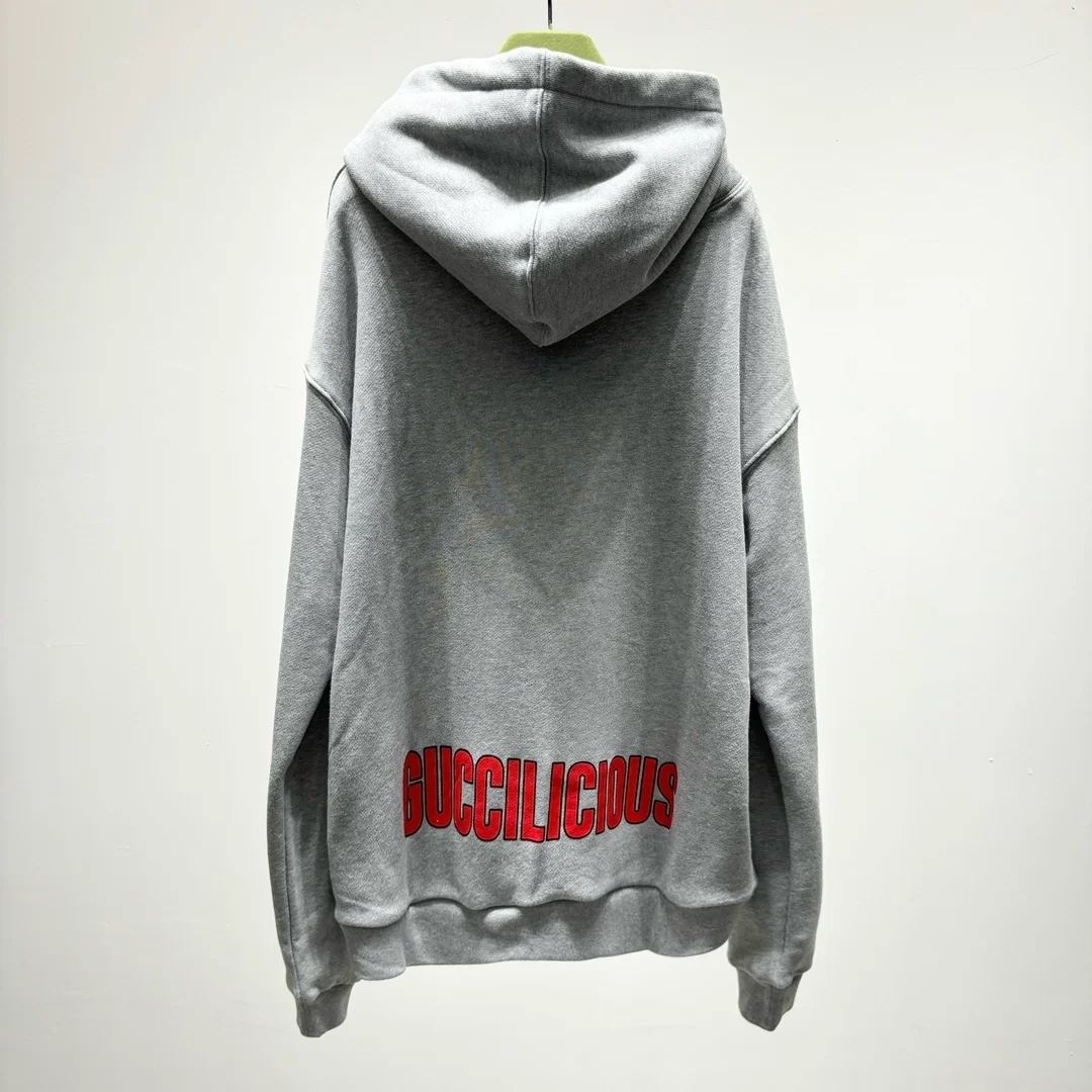 구찌 애니멀 프린트 코튼 후드