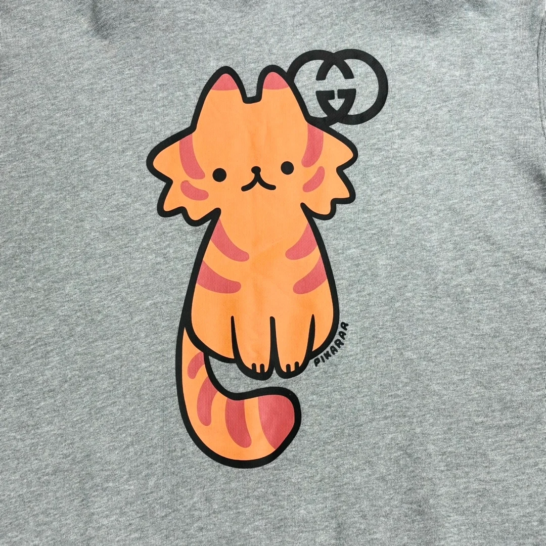 구찌 애니멀 프린트 코튼 후드