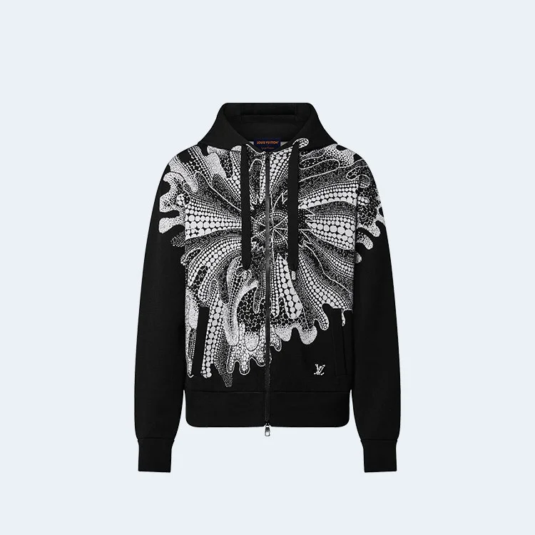 루이비통 x YK 사이키델릭 플라워 후드