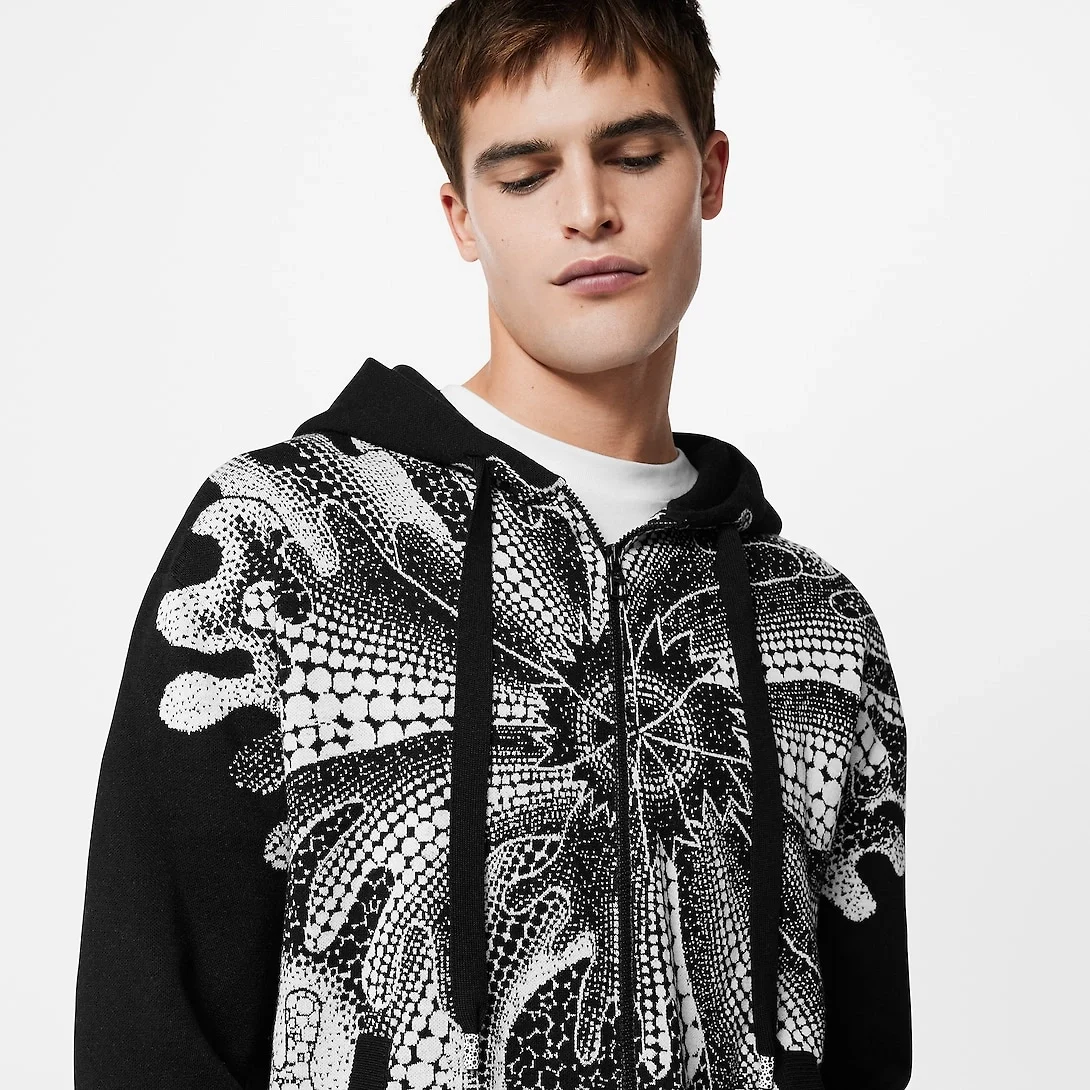 루이비통 x YK 사이키델릭 플라워 후드