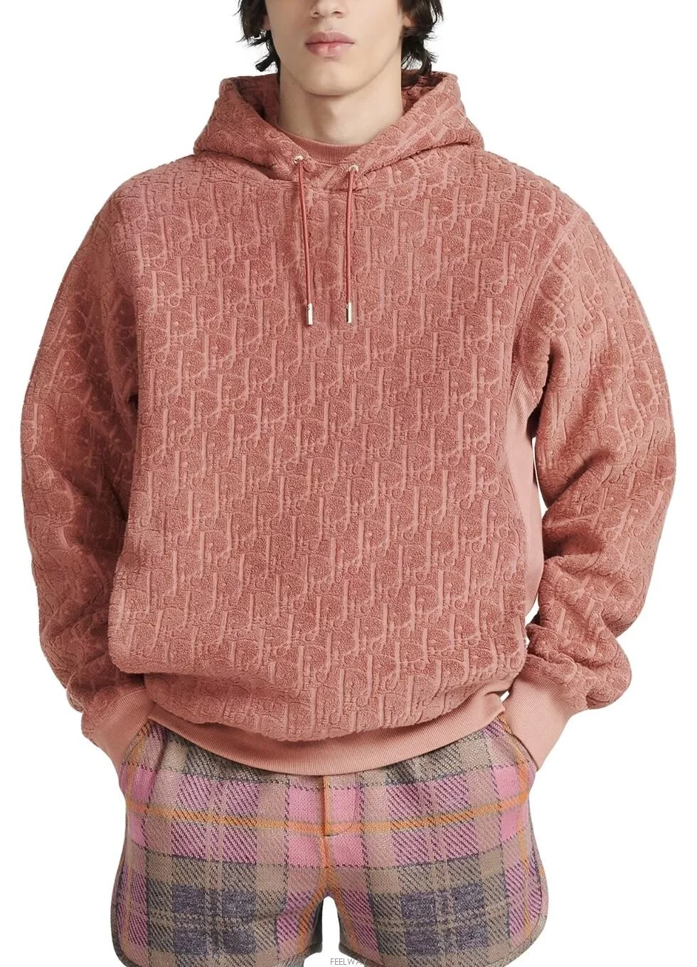 디올 오블리크 스웨이드 후드