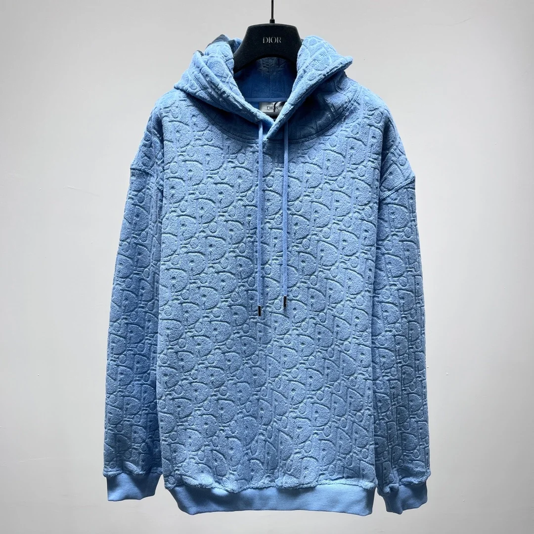 디올 오블리크 후드 블루