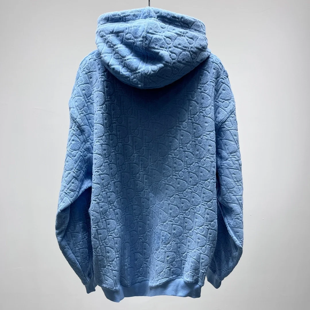 디올 오블리크 후드 블루