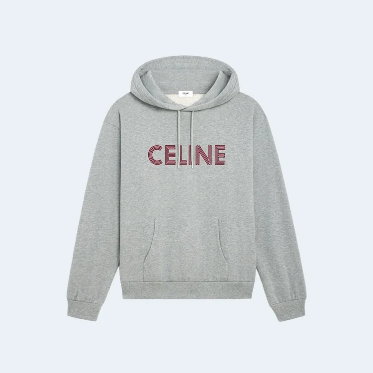 셀린느 코튼 플리스 루즈 후드