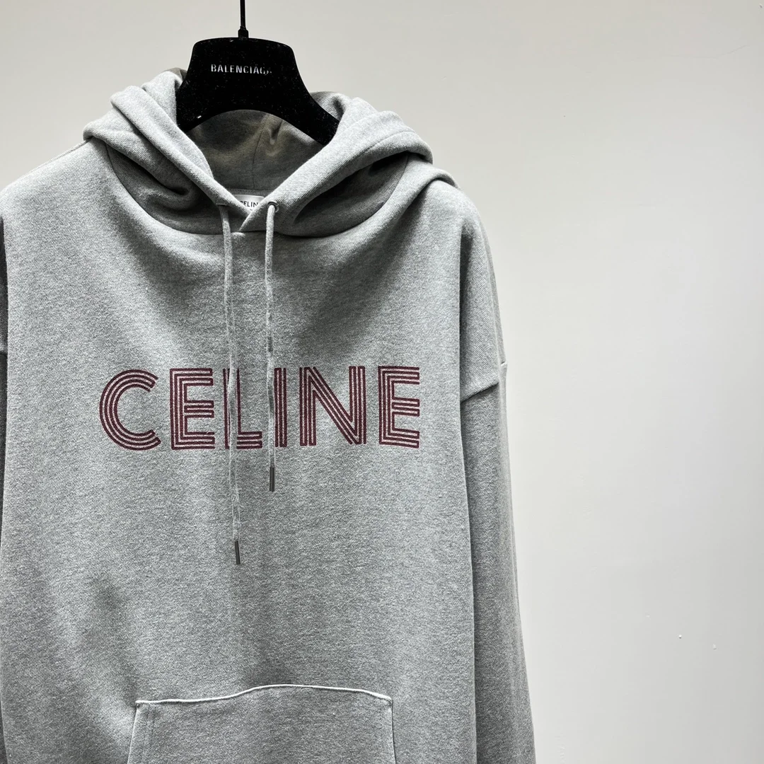 셀린느 코튼 플리스 루즈 후드