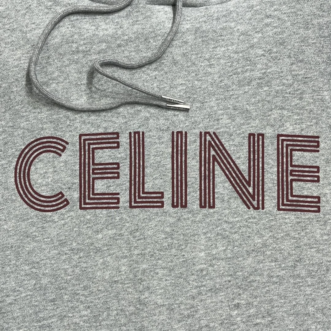 셀린느 코튼 플리스 루즈 후드