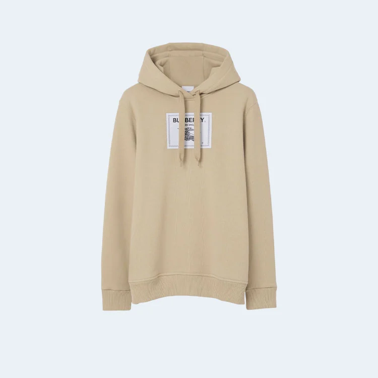 버버리 프로섬 라벨 코튼 후드 베이지